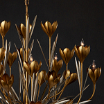 Люстра золотого цвета в виде цветков крокуса Hanging Flowers варинант исполнения - 2 | Loft Concept в Санкт-петербурге