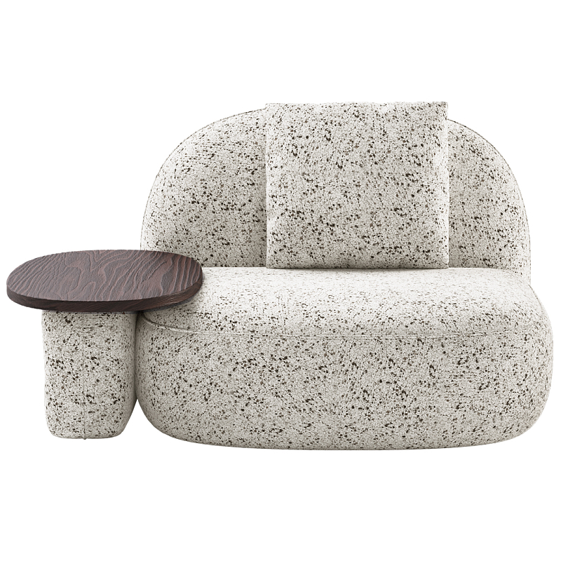 Кресло со столиком Orus  Молочный Орех в Санкт-петербурге | Loft Concept 