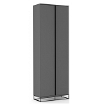 Двухдверный шкаф цвета графит Strict Lines варинант исполнения - 1 | Loft Concept в Санкт-петербурге