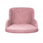 Стул с мягкой розовой обивкой из велюра и подъемно-поворотным механизмом на черных колесиках Harper Pink варинант исполнения - 2 | Loft Concept в Санкт-петербурге