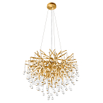 Люстра подвесная с прозрачными стеклянными подвесками в форме капель Диаметр 60 см Droplet Chandelier варинант исполнения - 4 | Loft Concept в Санкт-петербурге