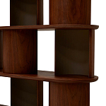 Стеллаж Zacharie Brown Wood Rack варинант исполнения - 4 | Loft Concept в Санкт-петербурге