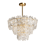 Люстра многоярусная с объемными прозрачными цветами Hanging Flowers варинант исполнения - 2 | Loft Concept в Санкт-петербурге