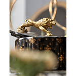 Шкатулка черного цвета с крышкой с фигуркой льва Eden Garden варинант исполнения - 7 | Loft Concept в Санкт-петербурге