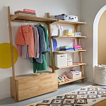 Корзина для белья из ткани букле Boucle Organizers Round варинант исполнения - 4 | Loft Concept в Санкт-петербурге