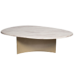 Стол журнальный овальный с контрастным основанием Subsequence варинант исполнения - 2 | Loft Concept в Санкт-петербурге