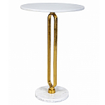 Кофейный столик с белой мраморной столешницей Clipper варинант исполнения - 1 | Loft Concept в Санкт-петербурге