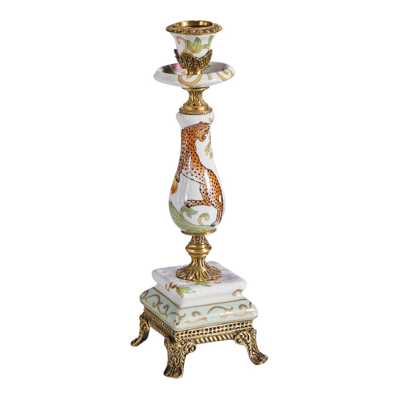 Подсвечник с растительным и животным дизайном Centennial Garden Мульти Бронза в Санкт-петербурге | Loft Concept 