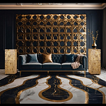 Торшер прямоугольный из натурального камня Calcite Geometry варинант исполнения - 11 | Loft Concept в Санкт-петербурге