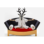 Дизайнерский диван с двумя подушками-валиками Poltronova Mitzi Sofa варинант исполнения - 9 | Loft Concept в Санкт-петербурге