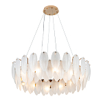 Люстра Mont Saint-Michel Золотая с Рельефным Стеклом варинант исполнения - 1 | Loft Concept в Санкт-петербурге