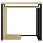 Комплект из 2-х приставных столов прямоугольной формы из дерева ZIGOSH OAK варинант исполнения - 1 | Loft Concept в Санкт-петербурге