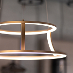 Люстра золотого цвета с 2-мя светодиодными кольцами Eurofase варинант исполнения - 9 | Loft Concept в Санкт-петербурге