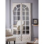 Зеркало-окно с эффектом старения в венецианском стиле Venetian White Mirror варинант исполнения - 5 | Loft Concept в Санкт-петербурге