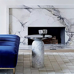 Дизайнерский журнальный стол с чёрной круглой столешницей Visanyp варинант исполнения - 1 | Loft Concept в Санкт-петербурге