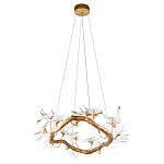 Люстра подвесная с прозрачными стеклянными птичками на ветвях Диаметр 80 см Serip Voa варинант исполнения - 4 | Loft Concept в Санкт-петербурге