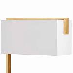 Торшер с прямоугольным абажуром на золотом металлическом каркасе Rectangular Plane  варинант исполнения - 2 | Loft Concept в Санкт-петербурге