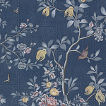 Обои ручная роспись Houghton Dark Blue варинант исполнения - 1 | Loft Concept в Санкт-петербурге