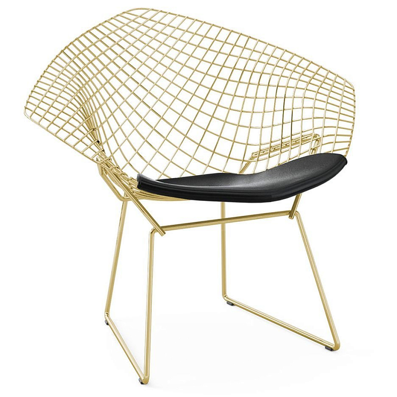 Кресло Bertoia Diamond Chair Gold Золотой в Санкт-петербурге | Loft Concept 