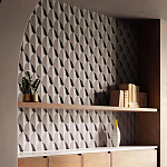 Гипсовая 3D Панель DRAGON SCALE - C варинант исполнения - 1 | Loft Concept в Санкт-петербурге