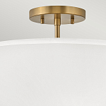 Потолочный светильник с двухслойным белым текстильным абажуром Hinkley варинант исполнения - 16 | Loft Concept в Санкт-петербурге