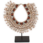 Этническое ожерелье из ракушек на подставке Ethnic Necklace Lacy Shells Beige варинант исполнения - 1 | Loft Concept в Санкт-петербурге