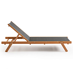 Шезлонг из текстиля и эвкалипта Power of Nature варинант исполнения - 2 | Loft Concept в Санкт-петербурге