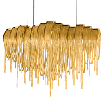 Люстра подвесная с металлическими цепочками и изогнутыми металлическими дугами 72 см Atlantis Chain варинант исполнения - 16 | Loft Concept в Санкт-петербурге