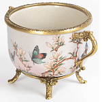 Фарфоровая чаша с бронзовыми элементами Eden Garden варинант исполнения - 2 | Loft Concept в Санкт-петербурге