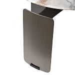 Столик журнальный с круглой мраморной столешницей на трех опорах Marble Stone Drawing варинант исполнения - 5 | Loft Concept в Санкт-петербурге