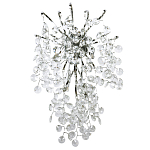 Бра с хрустальными подвесками на металлических ветках Fairytree Light Silver Wall Lamp варинант исполнения - 1 | Loft Concept в Санкт-петербурге