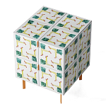 Тумба  с рисунком Short Pina Colada Orange варинант исполнения - 2 | Loft Concept в Санкт-петербурге