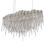 Люстра подвесная с металлическими цепочками и изогнутыми металлическими дугами 72 см Atlantis Chain варинант исполнения - 7 | Loft Concept в Санкт-петербурге