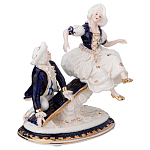 Статуэтка фарфоровая Влюбленная пара Charming Statuette варинант исполнения - 1 | Loft Concept в Санкт-петербурге