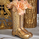 Ваза в форме сапог с рельефной текстурой и ручками Vase Boot варинант исполнения - 3 | Loft Concept в Санкт-петербурге