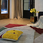 Чехол на подушку с рисунком горчичного цвета Elan Textured варинант исполнения - 2 | Loft Concept в Санкт-петербурге