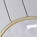 Светодиодный подвесной светильник круглой формы с металлической рамой золотого цвета Marble Glow 47 варинант исполнения - 5 | Loft Concept в Санкт-петербурге