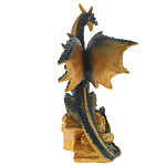 Декоративная статуэтка Дракон Green Gold Dragon Treasure Keeper Statuette варинант исполнения - 4 | Loft Concept в Санкт-петербурге