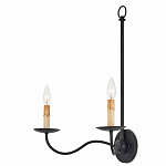 Бра настенное черное с 2-мя лампами Candle Sleeves варинант исполнения - 2 | Loft Concept в Санкт-петербурге