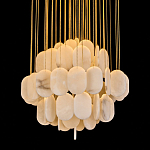 Люстра с овальными подвесками из натурального камня Spatial Composition варинант исполнения - 2 | Loft Concept в Санкт-петербурге