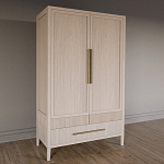 Шкаф платяной Primo с выдвижными ящиками шпон Черный дуб варинант исполнения - 3 | Loft Concept в Санкт-петербурге