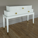 Премиальная Консоль с тремя ящиками Elsa Dreams White варинант исполнения - 1 | Loft Concept в Санкт-петербурге