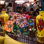 Декоративная статуэтка Yayoi Kusama Flowers that Bloom at Midnight Red варинант исполнения - 3 | Loft Concept в Санкт-петербурге