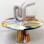 Дизайнерский журнальный стол с цветным орнаментом Unyly варинант исполнения - 1 | Loft Concept в Санкт-петербурге