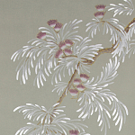 Обои ручная роспись Silk Tree Special Colourway on grey painted Xuan paper варинант исполнения - 1 | Loft Concept в Санкт-петербурге