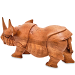 Статуэтка деревянная в виде носорога Rhino Horn варинант исполнения - 2 | Loft Concept в Санкт-петербурге