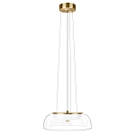 Подвесной светильник  с плоским прозрачным стеклянным плафоном Grada Light варинант исполнения - 2 | Loft Concept в Санкт-петербурге