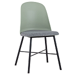 Стул из прочного пластика на металлическом основании Anora Green  варинант исполнения - 1 | Loft Concept в Санкт-петербурге