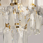 Люстра многоярусная с овальными прозрачными подвесками 28 см Harmonica варинант исполнения - 8 | Loft Concept в Санкт-петербурге