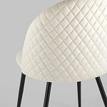 Мягкий стул в бежевом велюре Miruna Chair варинант исполнения - 6 | Loft Concept в Санкт-петербурге